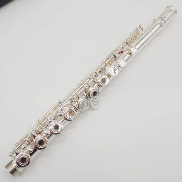 

music fancier club professional flute 362 silver plated flute gold plated lip plate b leg open close holes 17 e key