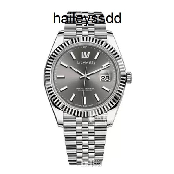 

v3 automatic 2813 mechanical watch for men big magnifier datejust 41mm stainless steel sapphire solid clasp president mens watches male jmoc, Slivery;brown