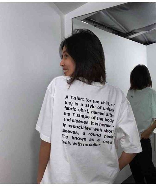 

correct version: legal tide brand weitemeng items back lettering printed loose men's and women's short sleeved t-shirt, White;black