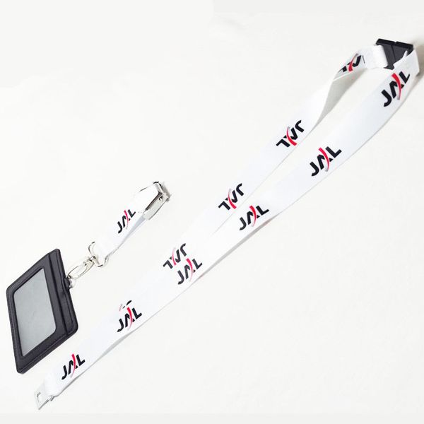 

jal airlines airways airplane seatbelt seat belt buckle lanyard pilot keychain crew's id card holder usb phone snap clasp clip key ring
