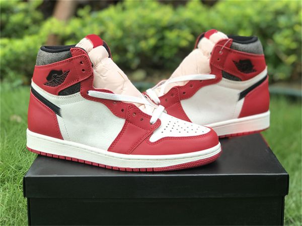 

shoes 1 high og chicago reimagined varsity red black sail muslin sneakers 1s starfish visionaire retro men outdoor sports