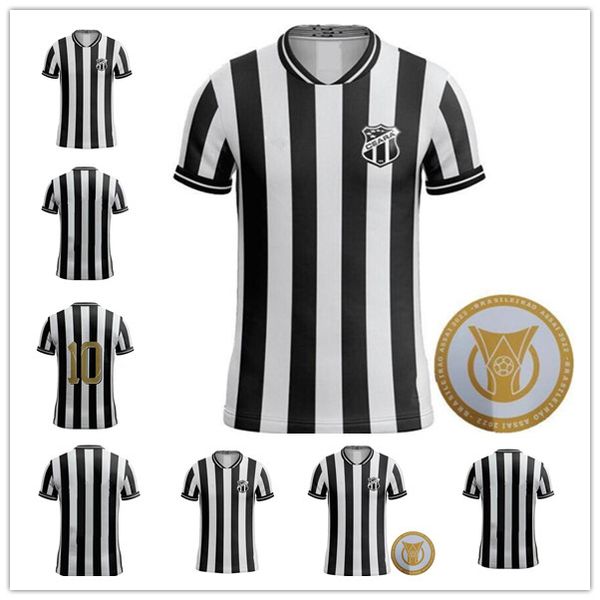 

22 23 ceara sc soccer jersey ceara sporting club vozao football uniforms 2022 2023 stiven mendoza fernando sobral bruno pacheco victor luis, Black;yellow