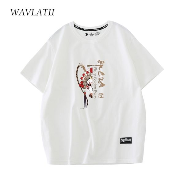 WAVLATII Frauen Weiße Baumwolle T Shirts Weibliche Oper Casual Hellgrün T-shirts Sommer Mode Kurzarm Tops WT2215 220511