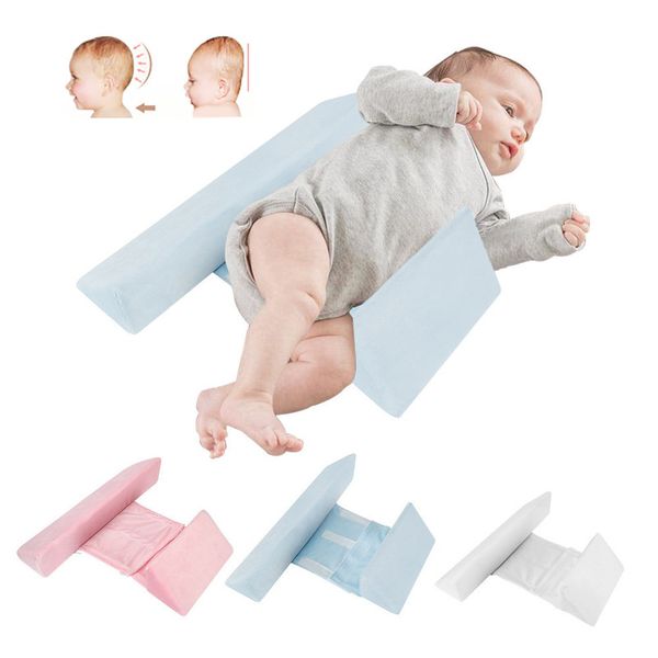 Born Side Travesseiro Apoio Ajustável Posicionador de Sono Infantil Prevenir Formato de Cabeça Plana Almofadas Cunha Antirolo Cuidados de Cama para Bebês 220718