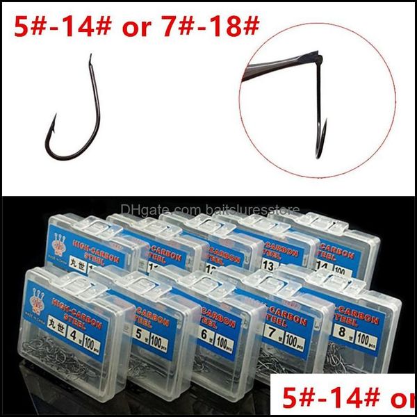 

fishing hooks sports outdoors 1000pcs 5-14 7-18 maruseigo hook high carbon steel barbed fishhooks pesca carp tackle bu4 drop delivery 2021