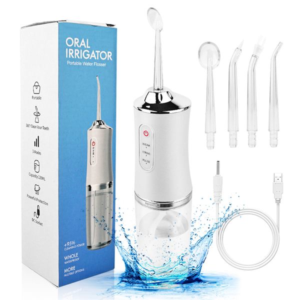 Oral Irrigator portátil recarregável dental dentes água limpa fio dental