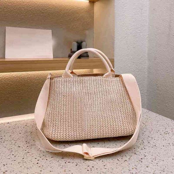 

beach straw tote bags women handbag purse large capacity ladies fashion wallet 220610