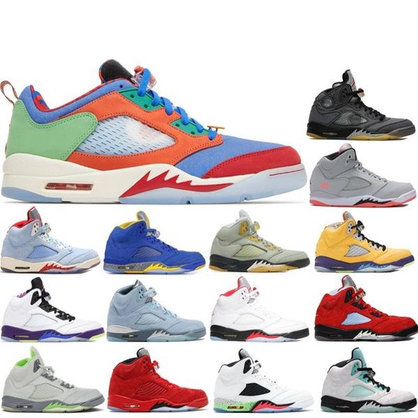 

basketball shoes men jumpman 5s bluebird oreo 6s flu game twist stone blue 5 alternate grape mens trainers outdoor sports sneakers 7-12, Black