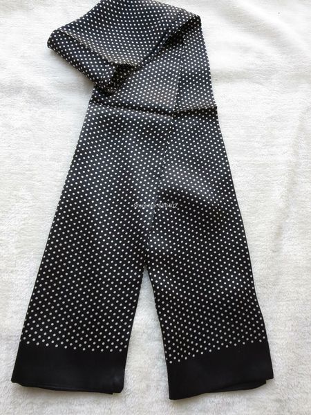 

men's 100% silk scarf neckerchief double layer silk cravat silky elegant, Blue;gray