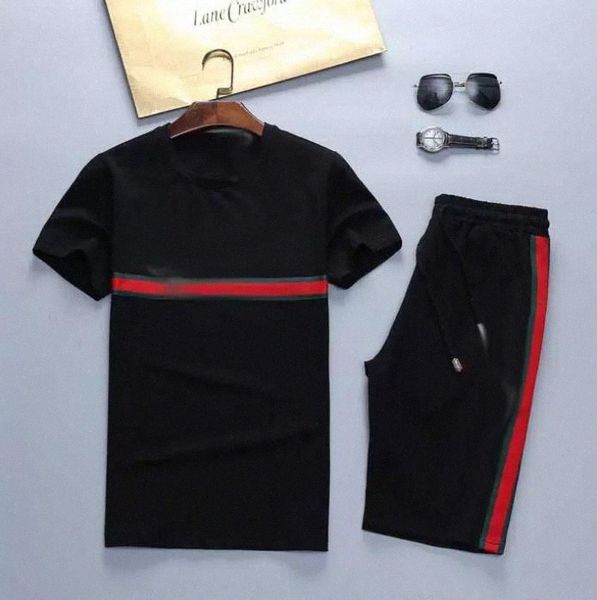 

summer mens beach designers tracksuits suits 2021 fashion t shirt seaside holiday shirts shorts sets man s luxury set outfits sportswears n8, Gray