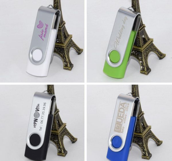 

50pcs/lot metal cle usb flash drive 128g 64g 32gb 16gb pendrive usb 2.0 custom logo memoria stick for pgraphy