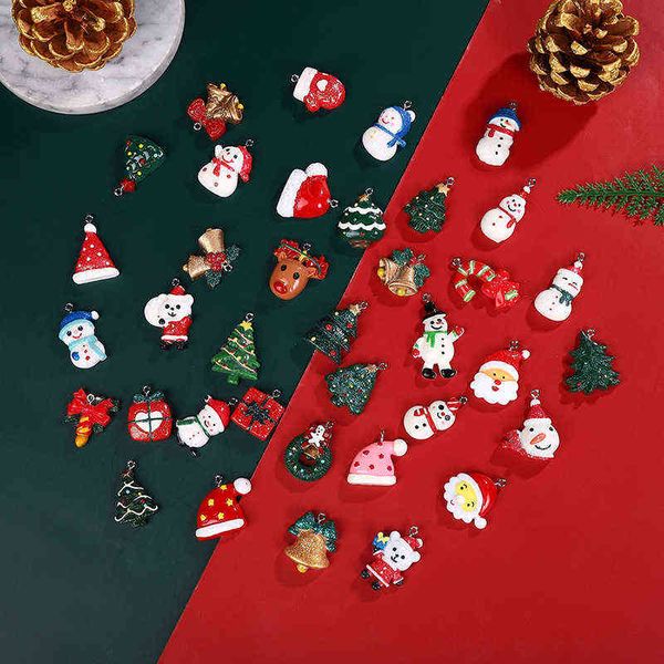

factory outlet resin pendant christmas resin snowman diy accessories