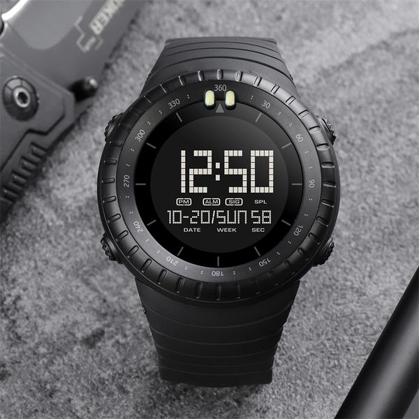 

fashion sport digital watch men waterproof chrono alarm outdoor electronic clock man skmei military wristwatch relogio masculino 220622, Slivery;brown
