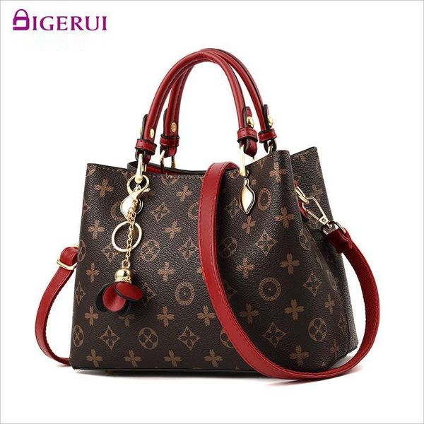 

100% genuine leather good quality onthego leather tote alphabet printing luxury women's handbag shopping bag designer bags 5a