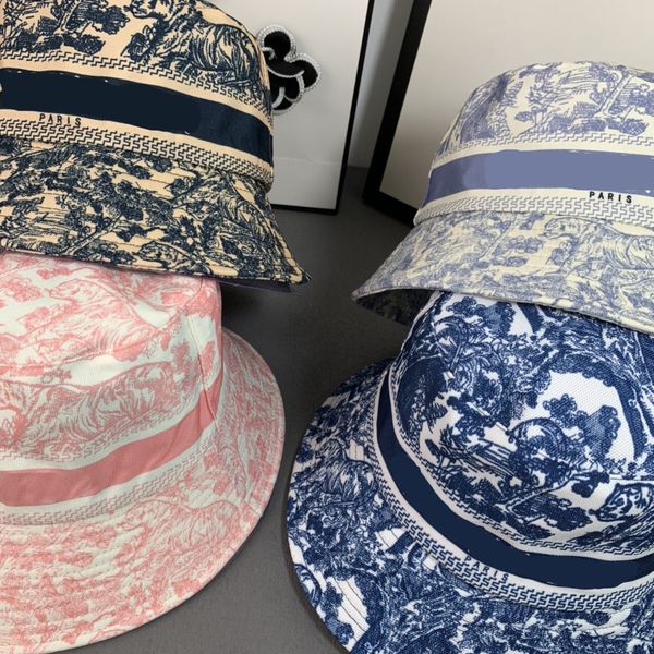 

summer women wide brim hats casual printed fashion street hats men caps print fisherman hat, Blue;gray