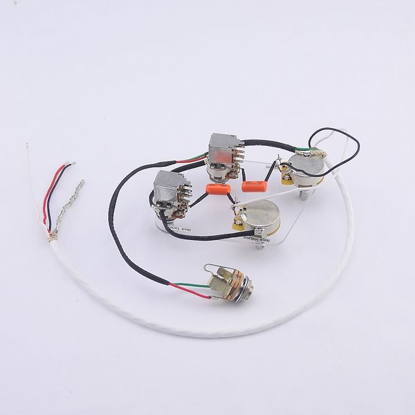 

loaded pre-wired electric guitar push pull wiring harness prewired kit