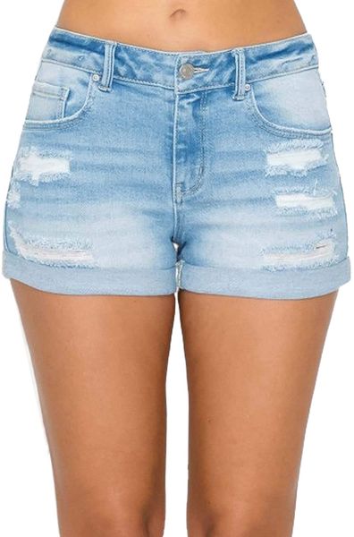 

jeans women's juniors classic high rise denim shorts a5uz#, White;black