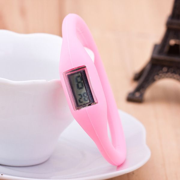 

anion pedometers silicone fitness tracker silicone wristband bracelet pedometer potable stylish candy color rubber bracelets gifts