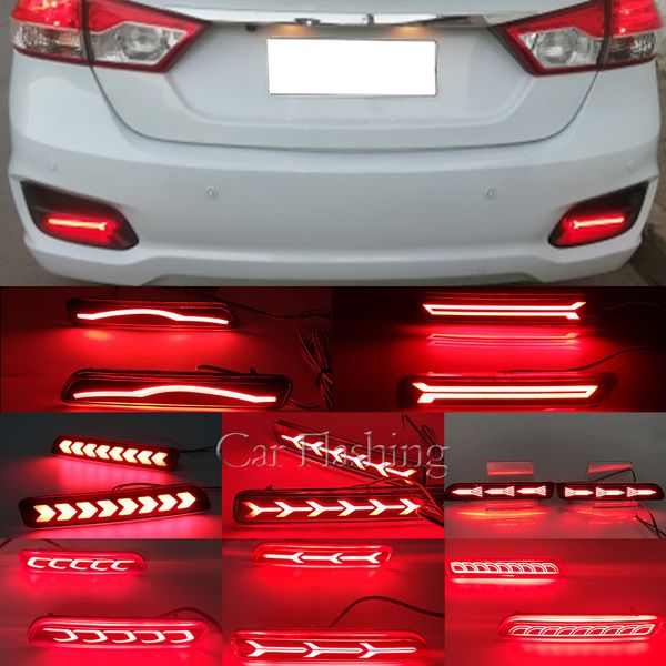 

2pcs led reflector for suzuki ertiga ciaz vitara s-cross sx4 splash car brake lights rear bumper lamp brake tail lamp