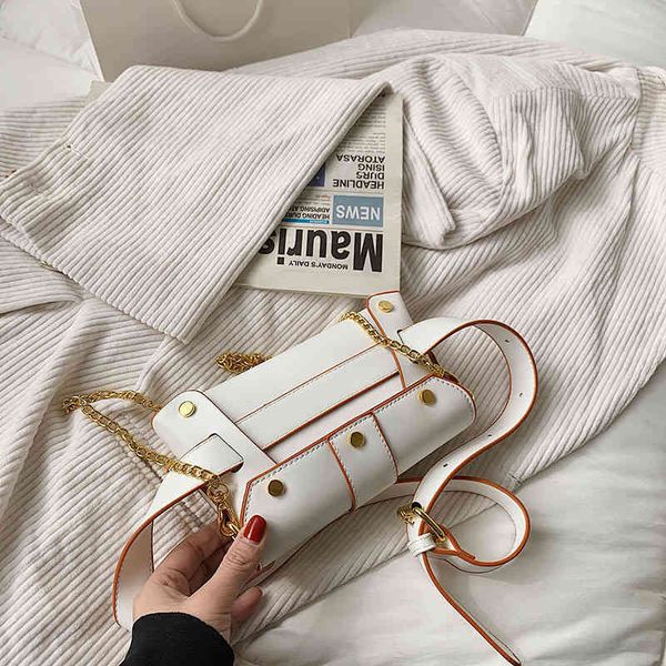 

new fashion trend luxury brand designer bag wholesale waist women's and summer chain style one shoulder small square