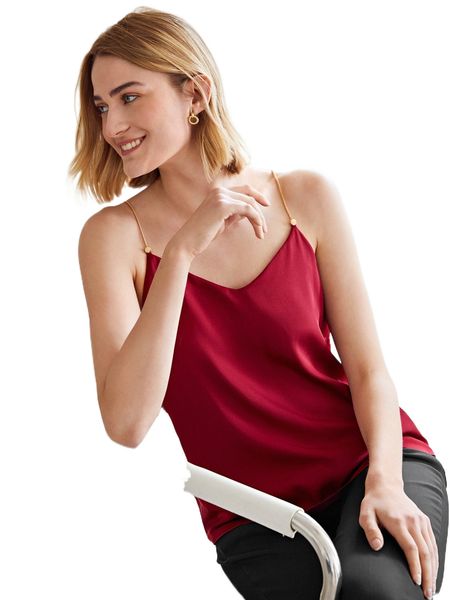

motf premium silk straight fit cami k49f#, White