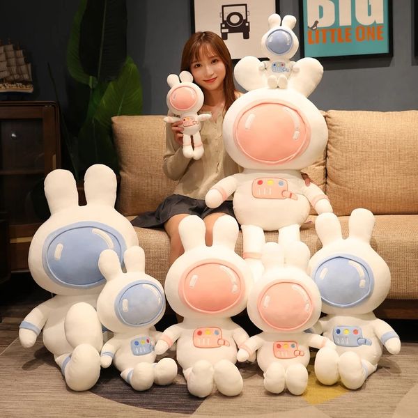 

kawaii space rabbit plush doll cute soft plush animal home decoration children's baby soothing toy gift35-80cm