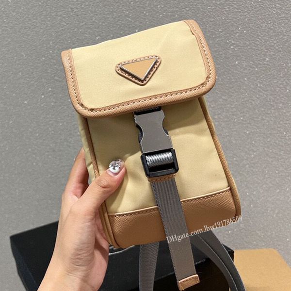 

summer women mobile phone bag and handbags 2022 new fashion casual flap split color small square bags unique designer mini nylon shoulder me