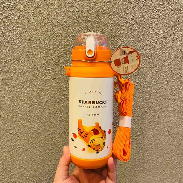 

starbucks 2022 tiger new year gift traditional cute tiger platinum tiger pattern full of vitality stainless steel mug