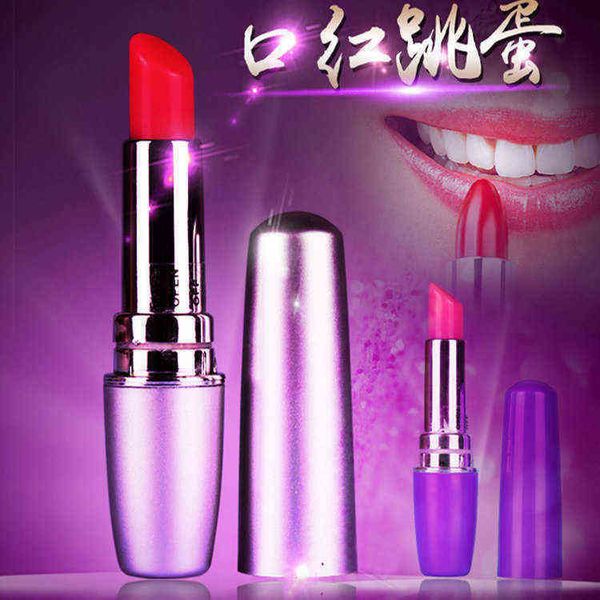 NXY Eggs Fun Mini-Lippenstift, flirtend, kleines Eierspringen, Damen-Vibrationsstab, Masturbationsgerät für Erwachsene, 0125