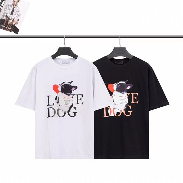 

men's t-shirts classic designer clothing fashion cotton men's women's wear short sleeve casual summer t-shirt couple t-shirt, White;black