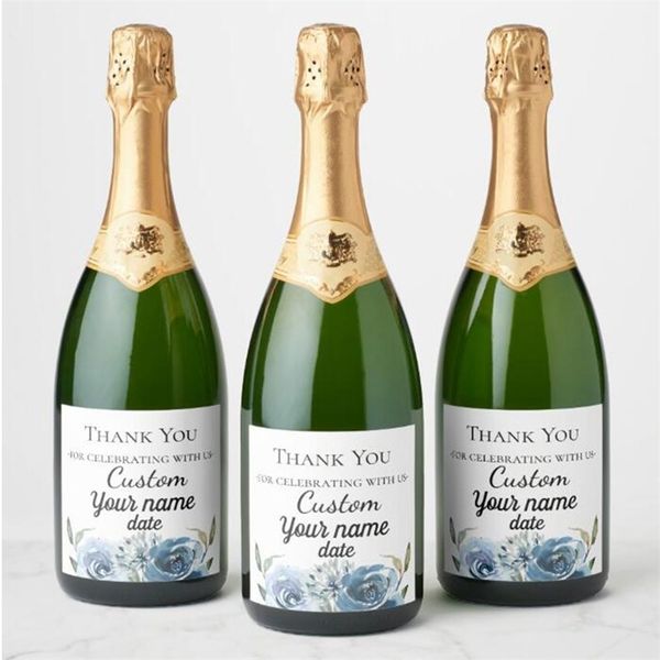 Personalizza le tue bottiglie di vino champagne con etichette po perfette per matrimoni, feste di compleanno e baby shower.20PCS 220613