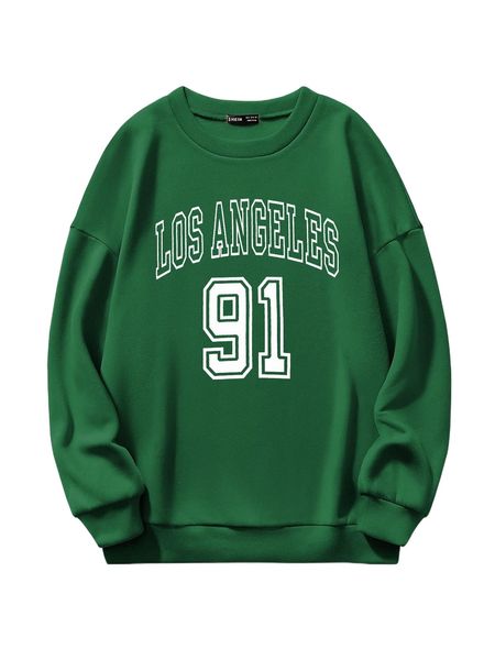 

letter graphic pullover 67qk#, Black