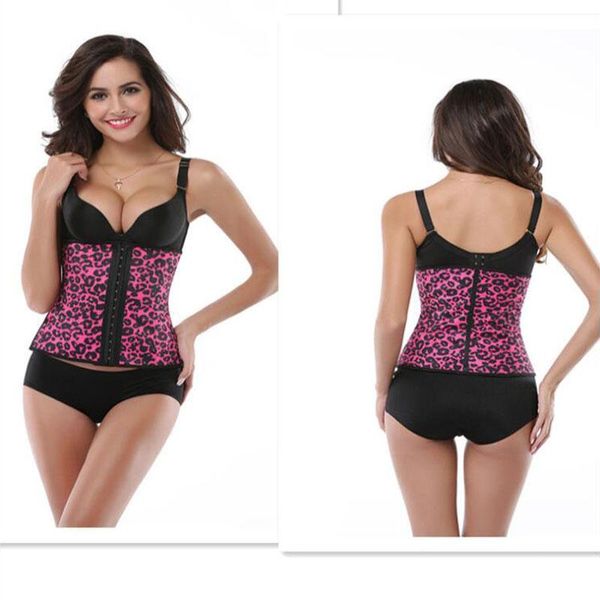 Bustini Corsetti Lattice Gomma Vita Trainer Corsetto Shaper Stampa leopardata Dimagrante Cincher Cintura Cinture Sottoseno Bustier Ganci Occhi Lavoro