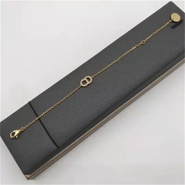 

2022 fashion 20% off designer d di classic bracelet women's fashion simple and versatile full diamond bracelet small jewelry, Black