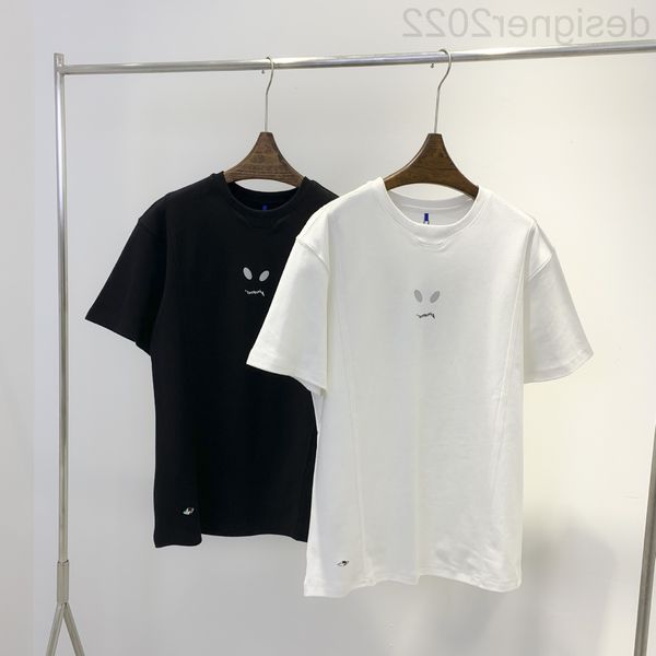 

women's t-shirt designer ader summer short sleeve fashion trend reflective eye printed loose half couple t 2obn, White