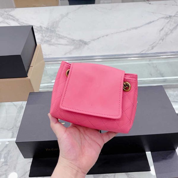 

designer women mini nolina shoulder bag luxurys bags brand quilted leather flap handbags lady double chain straps ysls shopping handbag n9m3