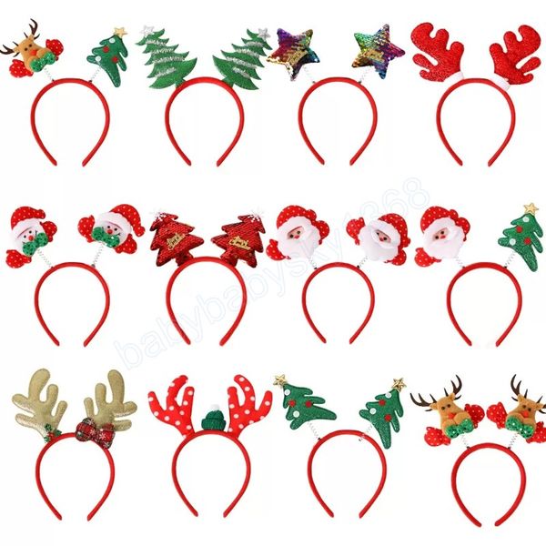 

hair accessories christmas elk antlers baby girls xmas hair sticks headwear fashion headband kids boutique children head hoop, Slivery;white