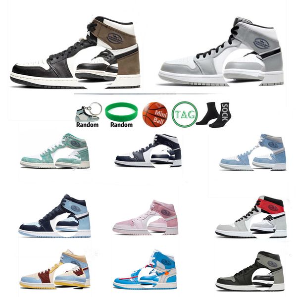 

og jumpman 1 1s basketball shoes mid banned hyper royal high dark mocha mens women twist trainers off sneakers 36-46