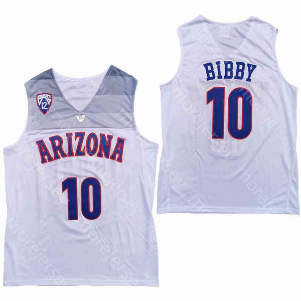 

arizona wildcats basketball jersey ncaa college 10 mike bibby white all stitched and embroidery size s-3xl, Black