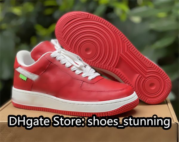 

designer shoes 1 red/black/yellow/purple/blue low-versatile sneakers leather saketboard trainers size 40-46