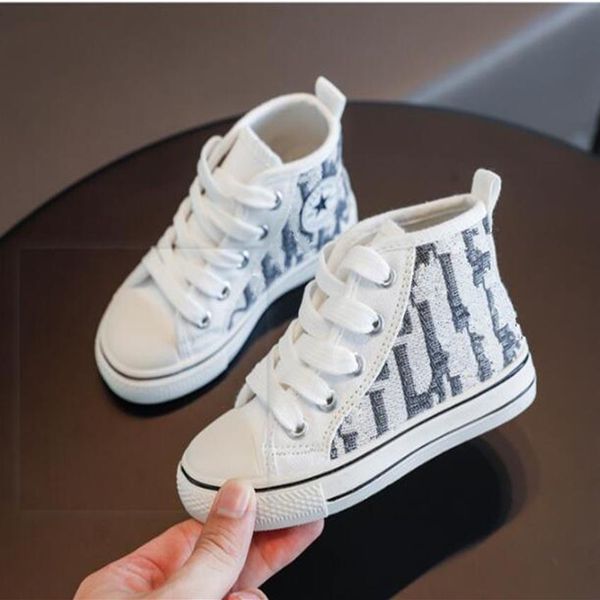 

whole and retail children's sneakers fashion breathable canvas shoes designer boys casual shoe 2021 autumn new print girl231k, Black;red