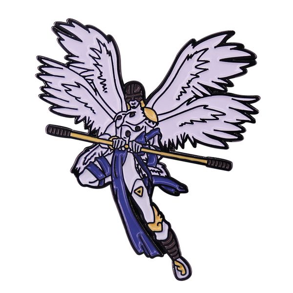 

japanese anime game enamel pin women's brooch lapel pins on backpack badges for clothes jewelry accessories gifts for fans, Blue
