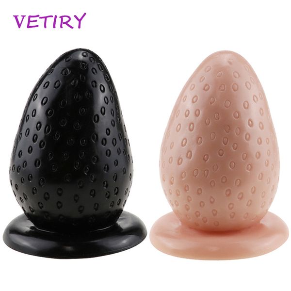 VETIRY Grandi giocattoli anali sexy Tappi di testa di dimensioni enormi Massaggio della prostata per gli uomini Stimolatore di espansione dell'ano Grandi perle per le donne