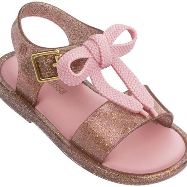 Mini Melissa Roma Schuhe Sommer Mädchen Gelee Schuh Mädchen Rutschfeste Kinder Strand einfache Sandale Kleinkind Sandalen Prinzessin SH19030 220527