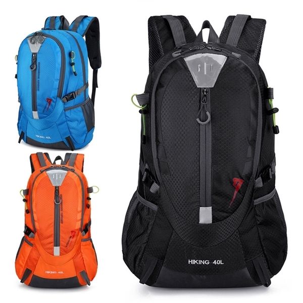 

40l climbing waterproof backpack men travel designer bag pack hiking back outdoor camping backpacks nylon sport bags 220507