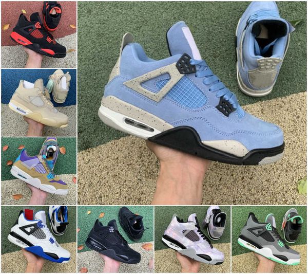 

jumpman zen master 4 4s og basketball shoes mens womens military black cat white cement oreo bred sail university blue red thunder infrared