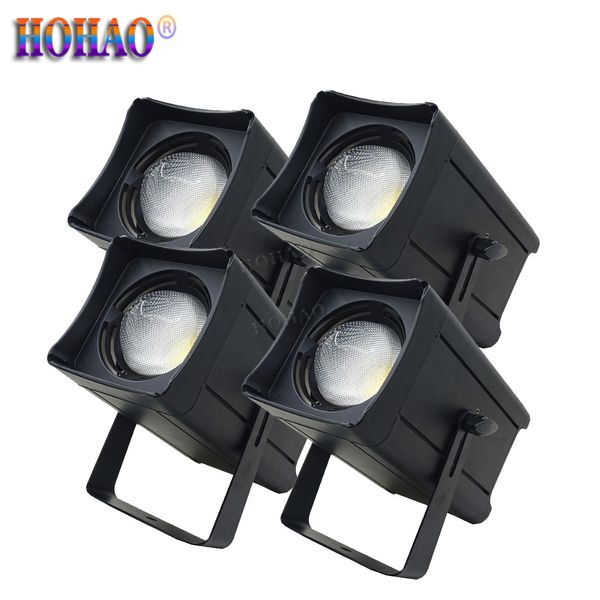 4x 2021 New 4IN1 RGBW Square COB Par Light Positive White/Warm White Par Lampade per film di nozze e luci del pubblico televisivo