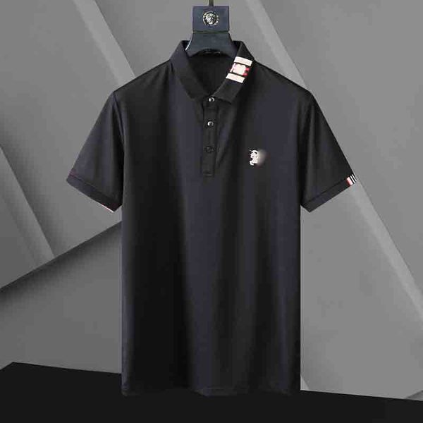 

france new luxuryt designers t-shirt for men stripe fashion poloshirt shirt men high street snake little bee tiger print mens polo shirt, White;black