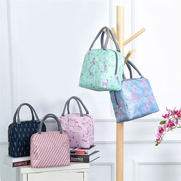 

handle insulation cooler bag for women kid lunch box picnic travel portable storage breakfast thermal food bag 220707
