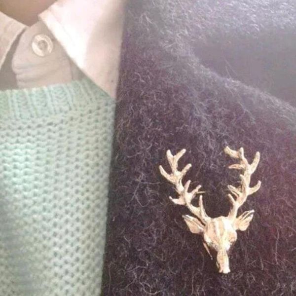 Pinos broches de moda liga broches unissex de natal de natal veado bels pin lenço de cachecol de cabeça lapela jewellerypins kirk22